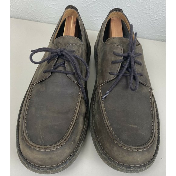 Hush Puppies Men’s  12 Progression Olive Brown Oiled Leather Lace Up Oxford New!